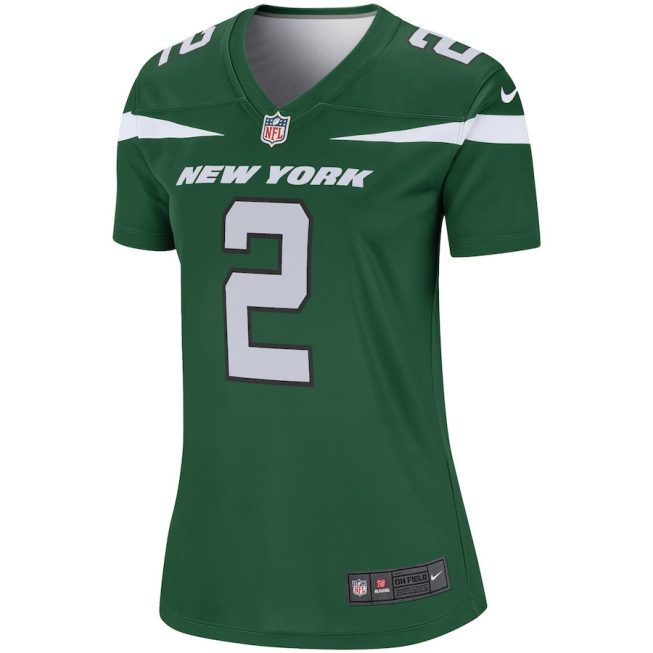 Zach Wilson 2 New York Jets Women Legend Jersey - Gotham Green - Image 2