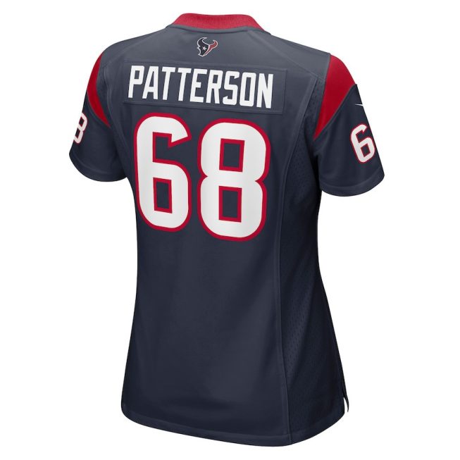 Jarrett Patterson 68 Houston Texans Women Team Game Jersey - Navy - Image 3
