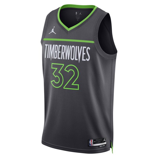 Karl-Anthony Towns Minnesota Timberwolves Jordan Brand Unisex Swingman Jersey - Statement Edition - Charcoal - Image 2