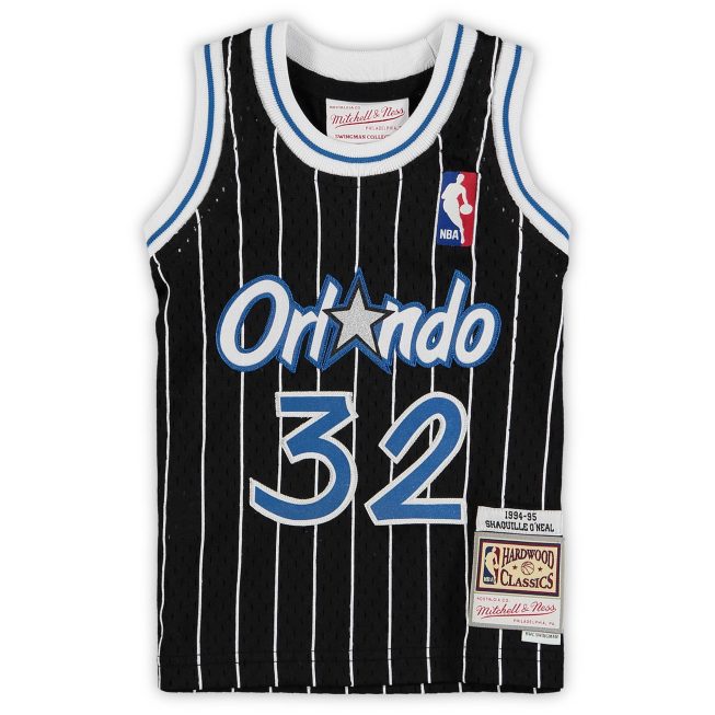 Shaquille O'Neal Orlando Magic Mitchell & Ness Infant 1994/95 Hardwood Classics Retired Player Jersey - Black - Image 2