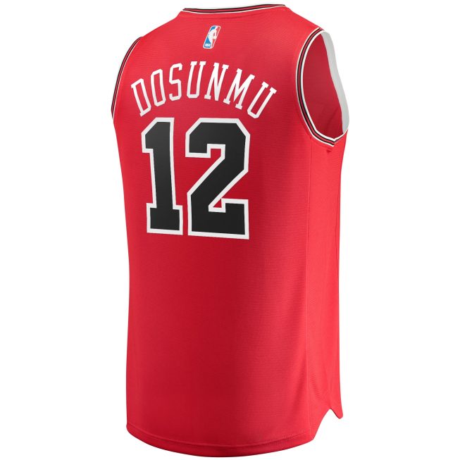 Ayo Dosunmu Chicago Bulls Fanatics Fast Break Replica Jersey - Icon Edition - Red - Image 3