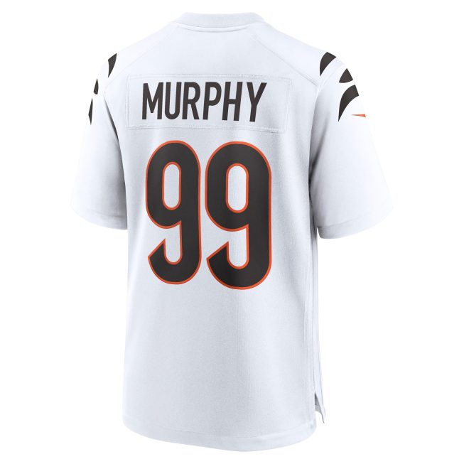 Myles Murphy Cincinnati Bengals Team Game Jersey - White - Image 3