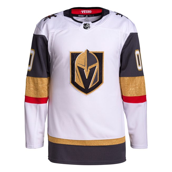 Vegas Golden Knights Away Primegreen Authentic Custom Jersey - White - Image 2