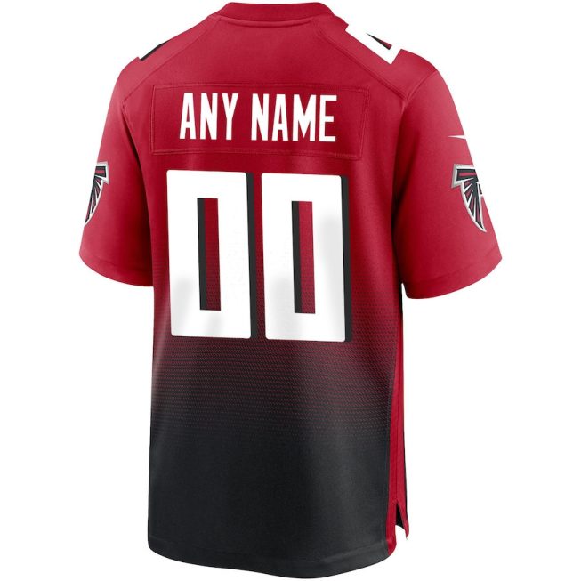 Atlanta Falcons Men Alternate Custom Game Jersey - Red - Image 3