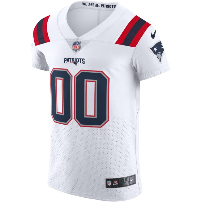 New England Patriots Vapor Elite Custom Jersey - White - Image 2