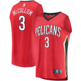 C.J. McCollum New Orleans Pelicans Fanatics Youth Fast Break Replica Player Jersey Red - Statement Edition