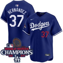 Teoscar Hernandez Los Angeles Dodgers Alternate Royal Limited World Series Champions Jersey
