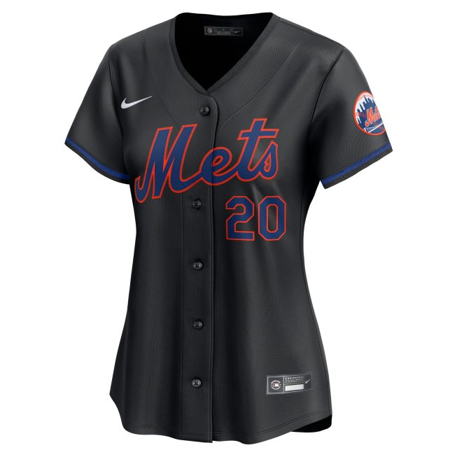 Pete Alonso New York Mets Women's Alternate Limited Player Jersey - Black - Image 2
