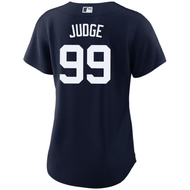 Aaron Judge New York Yankees Women's Alternate Navy World Series Jersey - Image 2