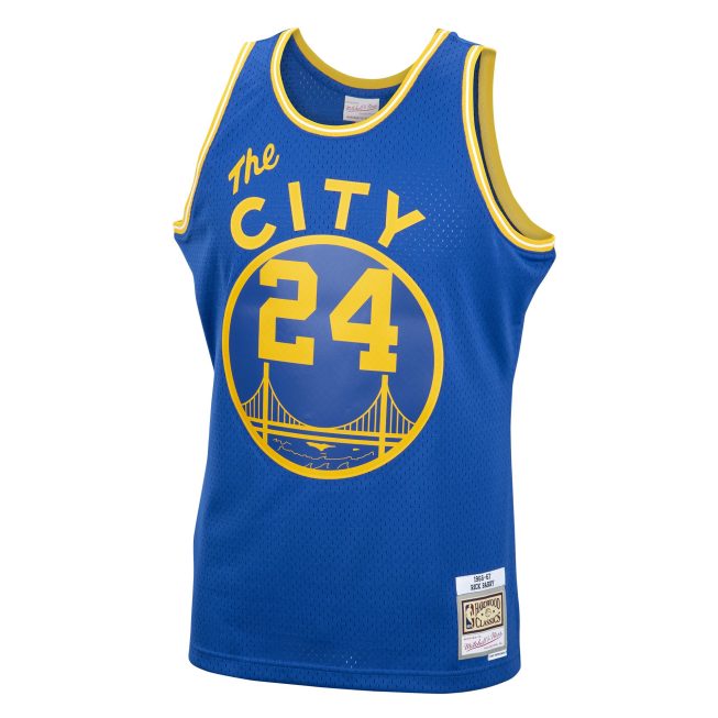 Rick Barry Golden State Warriors Mitchell & Ness 2001/02 Hardwood Classics Swingman Jersey - Royal - Image 2