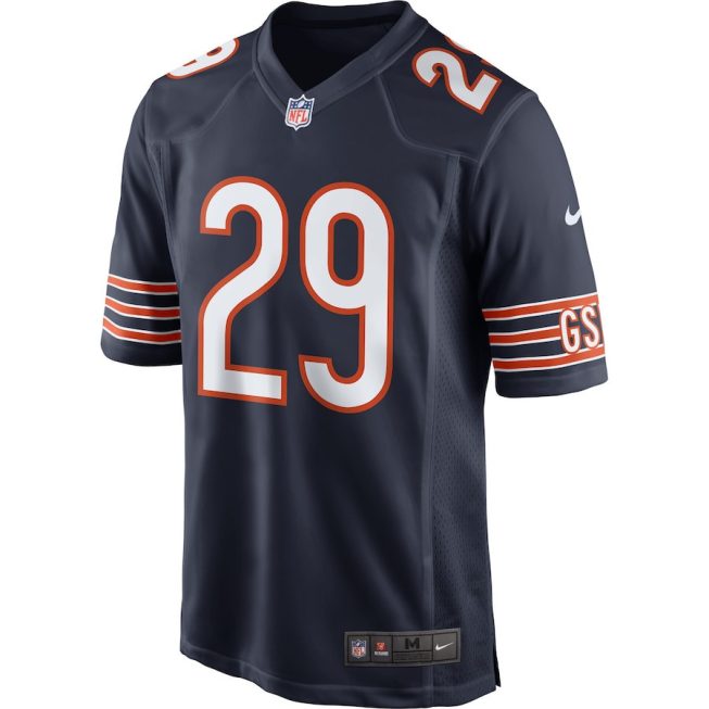 Tarik Cohen 29 Chicago Bears Men Game Jersey - Navy - Image 2