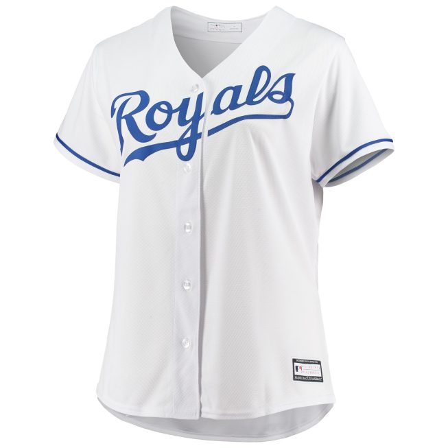 Kansas City Royals Women's Plus Size Home Replica Team Jersey - White - Image 2