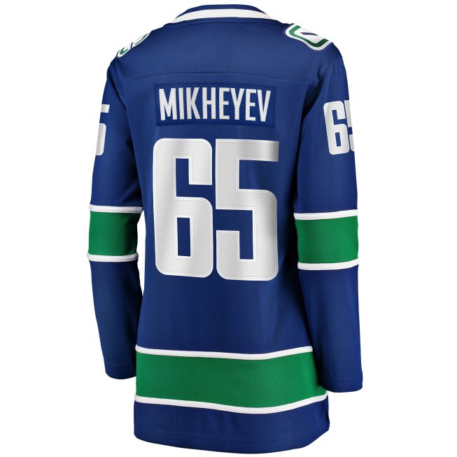 Ilya Mikheyev Vancouver Canucks Fanatics Women's Home Breakaway Player Jersey - Blue - Image 3
