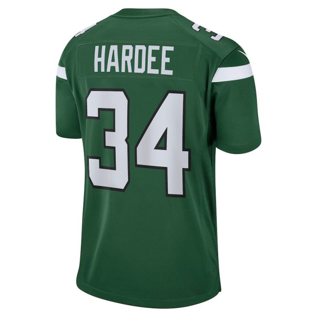 Justin Hardee 34 New York Jets Men Game Jersey - Gotham Green - Image 3