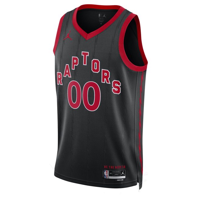 Toronto Raptors Jordan Brand Unisex 2022/23 Swingman Custom Jersey - Statement Edition - Black - Image 2