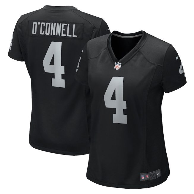 Aidan O'Connell 4 Las Vegas Raiders Women Game Jersey - Black