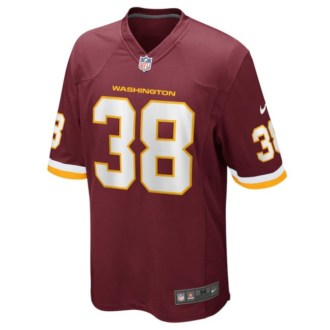 Simeon Thomas 38 Washington Commanders Team Men Game Jersey - Burgundy - Image 2
