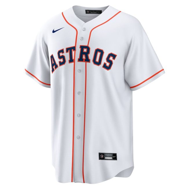 Alex Bregman 2 Houston Astros Home Men Jersey - White - Image 2