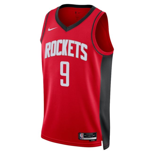 Dillon Brooks 9 Houston Rockets 2023/24 Icon Edition Swingman Jersey - Red - Image 2
