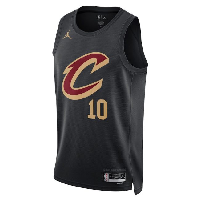 Darius Garland 10 Cleveland Cavaliers Unisex Swingman Jersey - Statement Edition - Black - Image 2