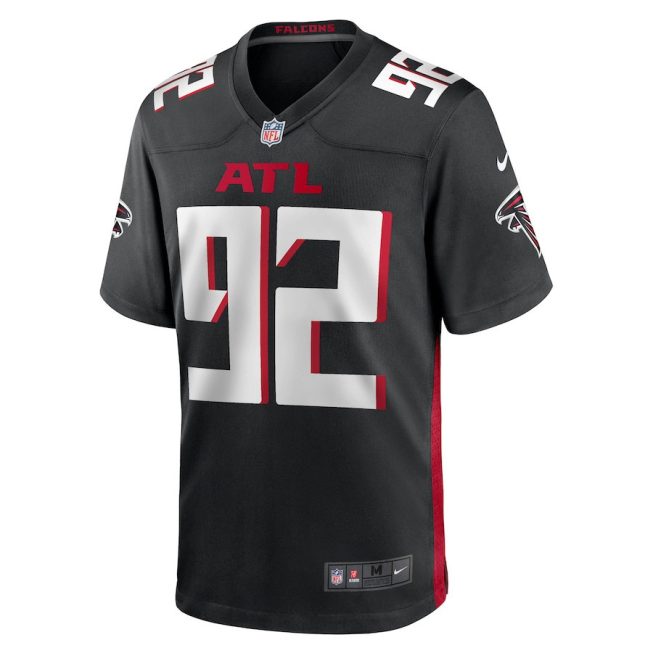 Adetokunbo Ogundeji 92 Atlanta Falcons Men's Game Jersey - Black - Image 2
