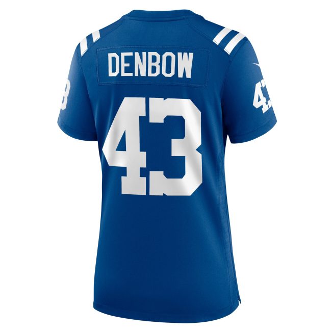 Trevor Denbow Indianapolis Colts Women's Game Player Jersey - Royal - Image 3