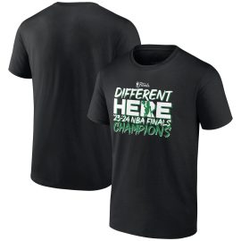 Boston Celtics 2024 Finals Champions Different Here Unisex T-Shirt - Black