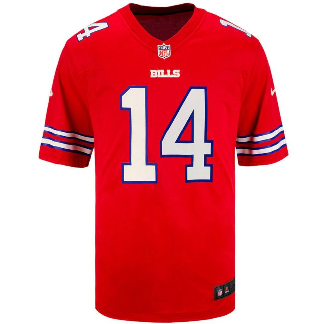 Stefon Diggs 14 Buffalo Bills Men Alternate Game Jersey - Red - Image 2
