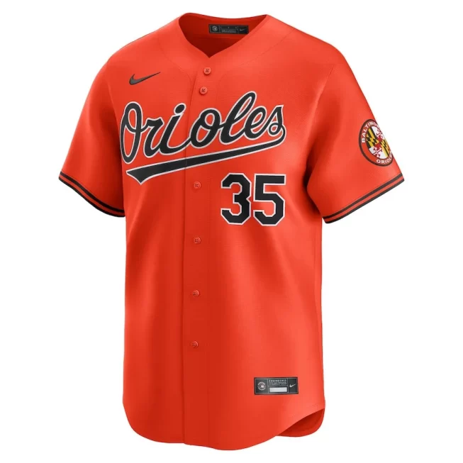 Adley Rutschman 35 Baltimore Orioles Alternate Limited Men Jersey - Orange - Image 2