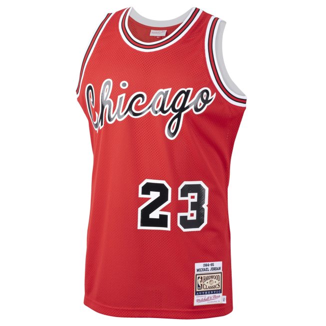 Michael Jordan Chicago Bulls Mitchell & Ness 1984/85 Hardwood Classics Rookie Authentic Jersey - Red - Image 2