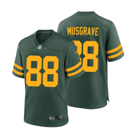Luke Musgrave 88 Green Bay Packers 50s Classic Men Game Jersey - Green & Gold