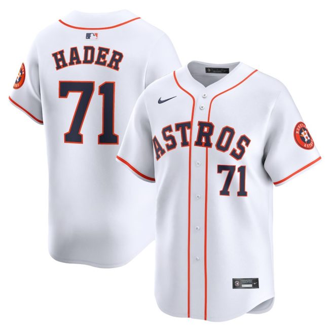 Josh Hader 71 Houston Astros Home Limited Player Men Jersey - White