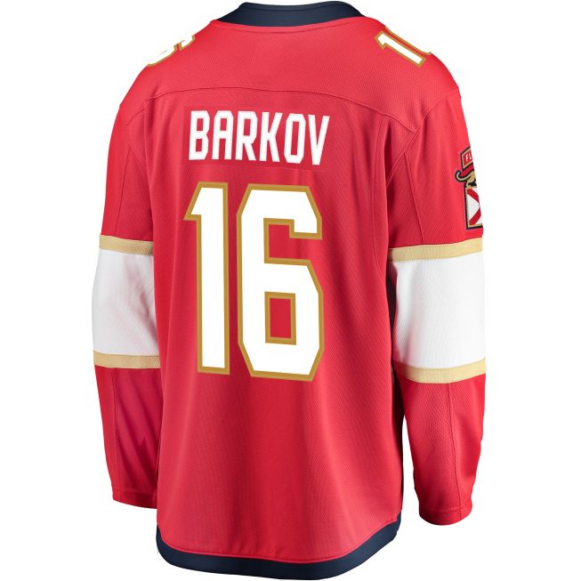 Aleksander Barkov Florida Panthers Fanatics Breakaway Jersey - Red - Image 3