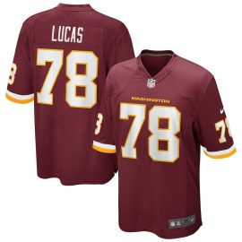 Cornelius Lucas 78 Washington Commanders Team Men Game Jersey - Burgundy