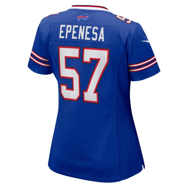 A.J. Epenesa Buffalo Bills Women's Game Jersey - Royal - Image 3