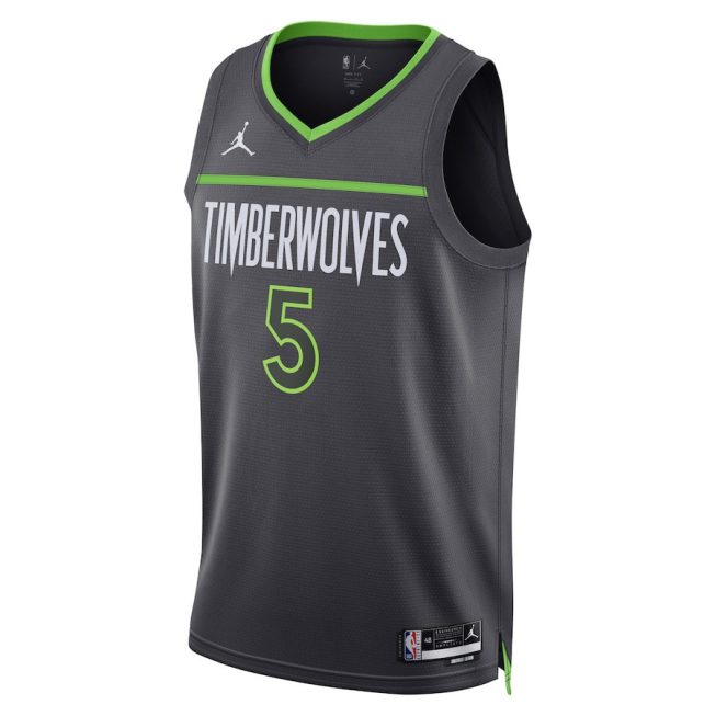Anthony Edwards 5 Minnesota Timberwolves Unisex Swingman Jersey - Statement Edition - Gray - Image 2