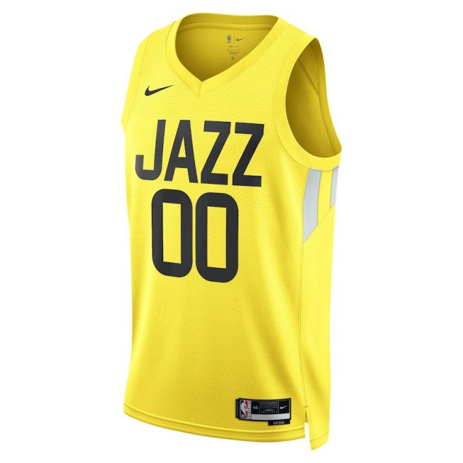 Utah Jazz 2023/24 Icon Swingman Custom Men Jersey - Gold - Image 2