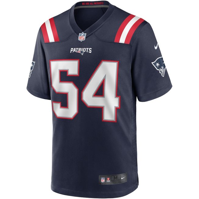 Tedy Bruschi 54 New England Patriots Men Game Retired Jersey - Navy - Image 2