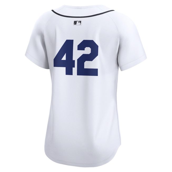Detroit Tigers 2024 Jackie Robinson Day Home Limited Women Jersey - White - Image 3