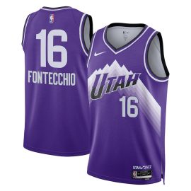 Simone Fontecchio 16 Utah Jazz 2023/24 City Edition Swingman Jersey - Purple