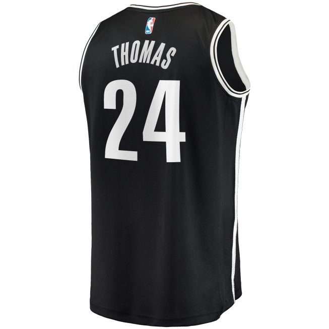 Cam Thomas Brooklyn Nets Fanatics Big & Tall Fast Break Player Jersey - Black - Icon Edition - Image 3