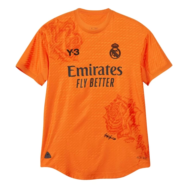 Real Madrid X Y-3 23/24 Fourth Men Jersey Customized - Limited Collection, Orange - Image 2