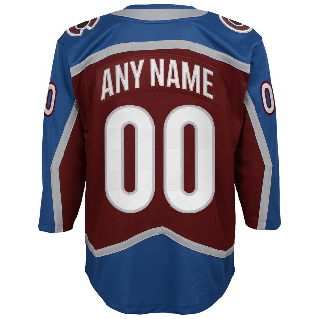 Colorado Avalanche Youth Home 2022 Stanley Cup Champions Premier Custom Jersey - Burgundy - Image 3