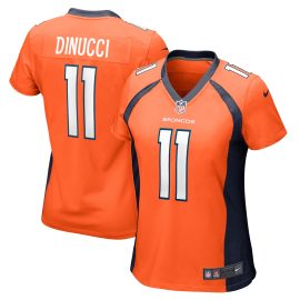 Ben DiNucci Denver Broncos Women's Team Game Jersey - Orange