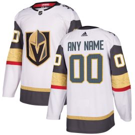 Vegas Golden Knights Away Authentic Custom Jersey - White