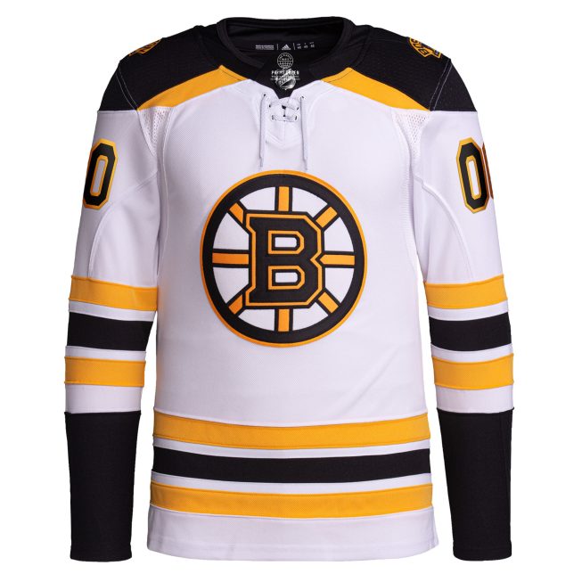 Boston Bruins Away Primegreen Authentic Custom Jersey - White - Image 2