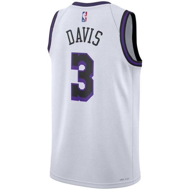 Anthony Davis Los Angeles Lakers Unisex 2022/23 Swingman Jersey - City Edition - White - Image 3