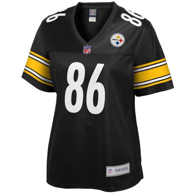 Hines Ward 86 Pittsburgh Steelers Pro Line Women Retired Jersey - Black - Image 2