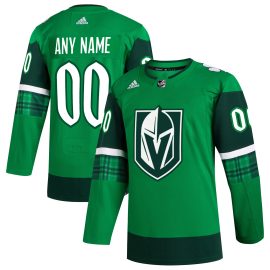 Vegas Golden Knights St. Patrick's Day Authentic Custom Jersey - Kelly Green
