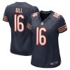 Trenton Gill 16 New York Giants Women Game Jersey - Navy